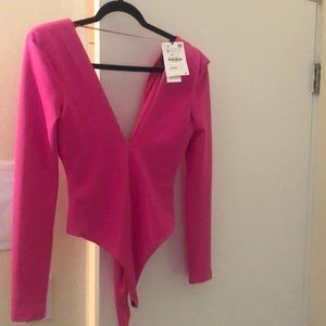Zara pink bodysuit